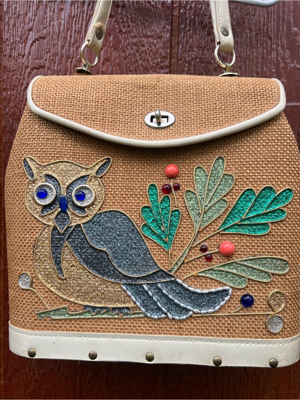 Vintage Debbie by John Wind Imports Owl Handbag Made in Japan - Picture 3 of 8